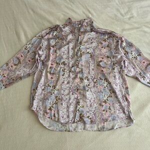 Free People Dream Days Floral Button Down Pajama Set